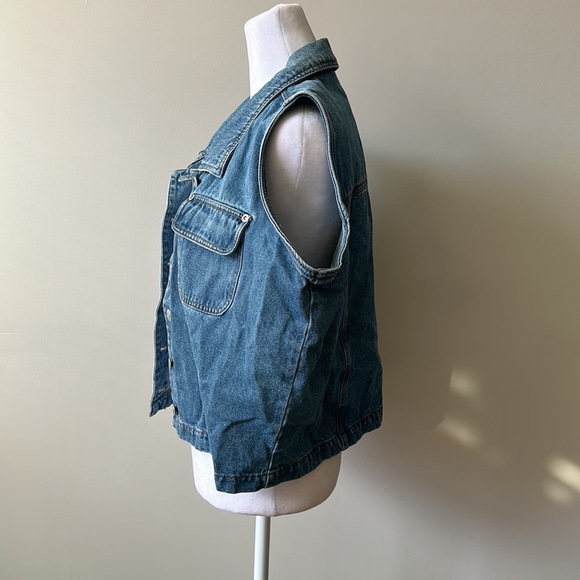 Vintage Denim Vest - Picture 2 of 3